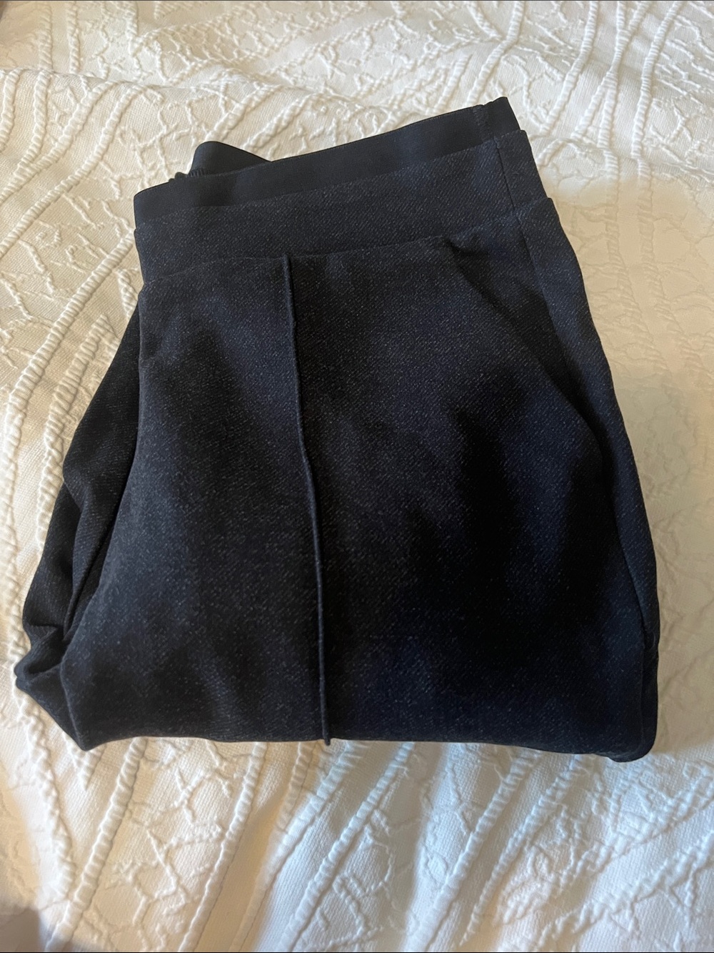 Athleta Black Ponte Tailored High-Rise Pants